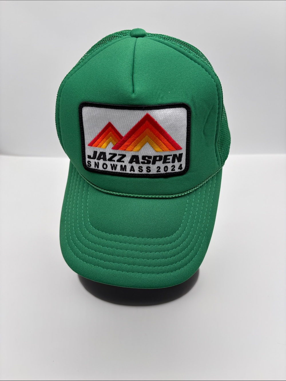Aviator Nation 2024 Jazz Aspen Snowmass Green Snapback Hat